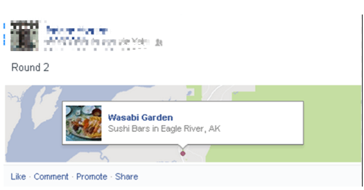 see facebook location with hashtags