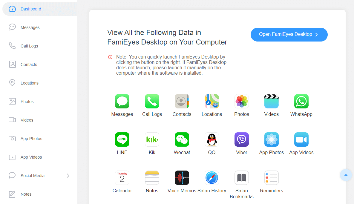 Famieyes imessages monitoring app for ios