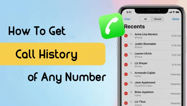 how to get call history of any number