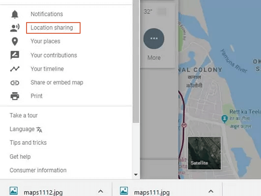 using Google map to track a phone