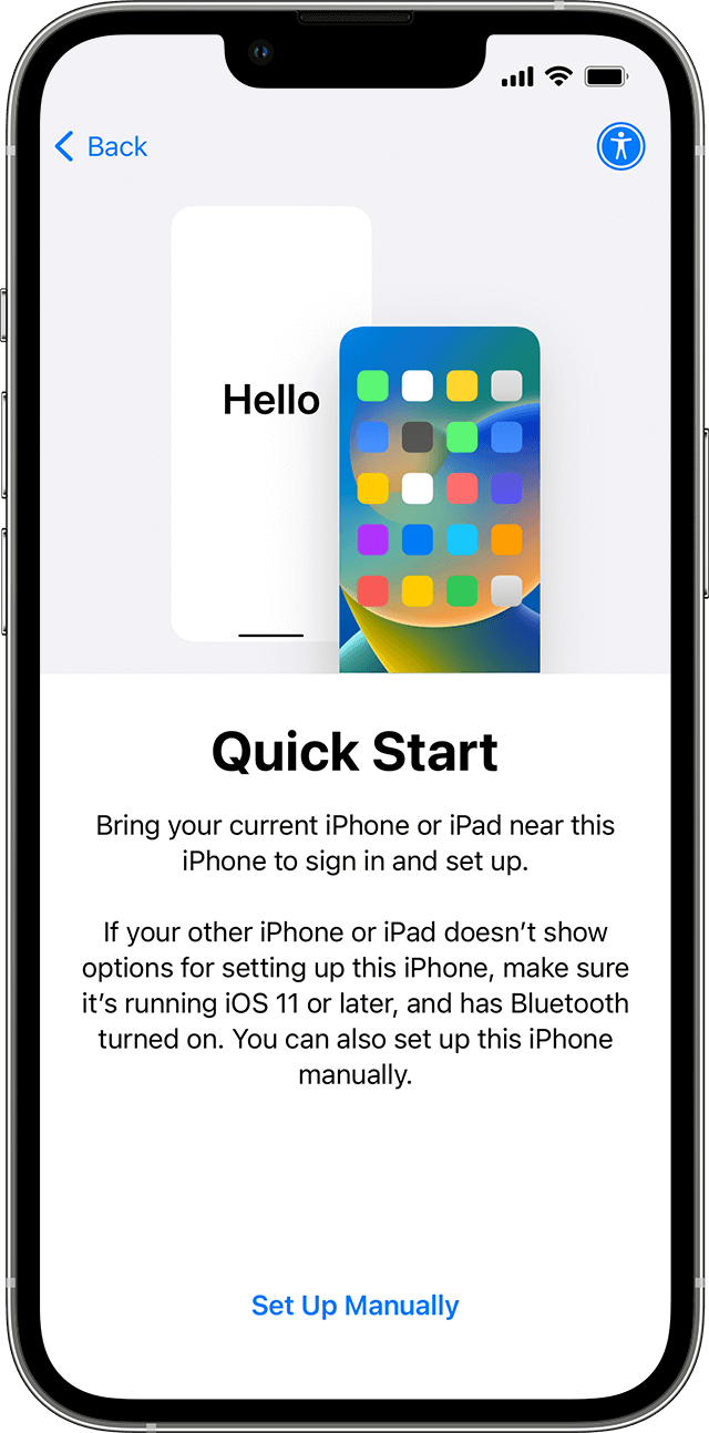 How to clone iphone with quick start