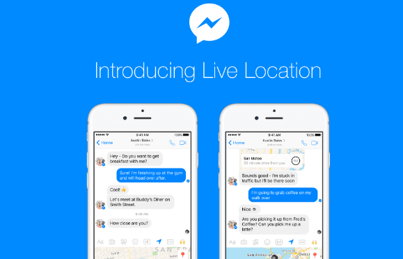 see facebook location messenger live location sharing