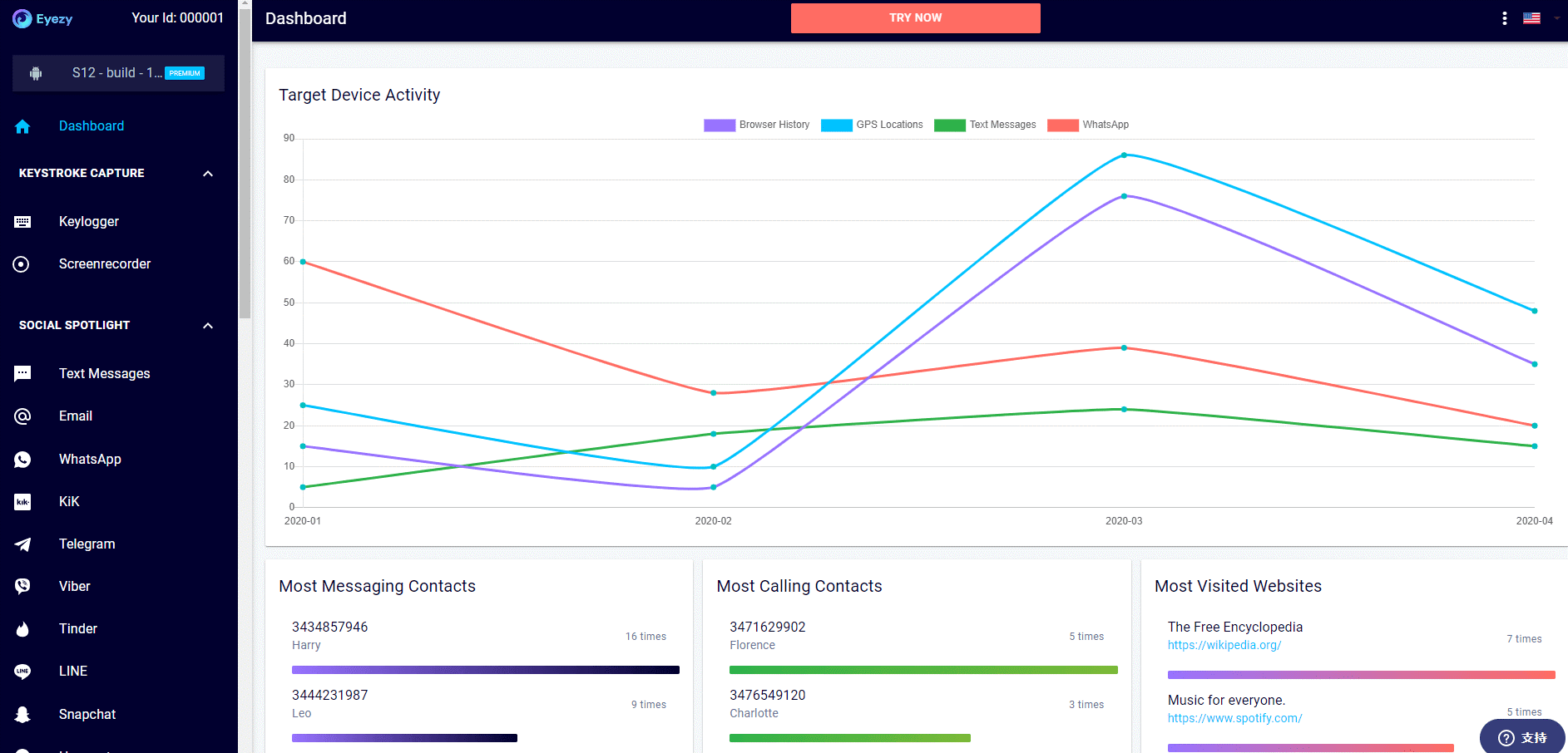 
    see who your partner is texting in eyezy
    