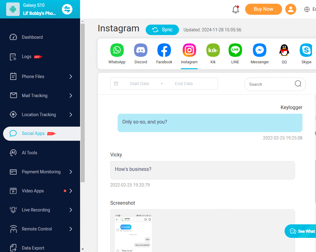 monitor instagram activity with kidsguard pro