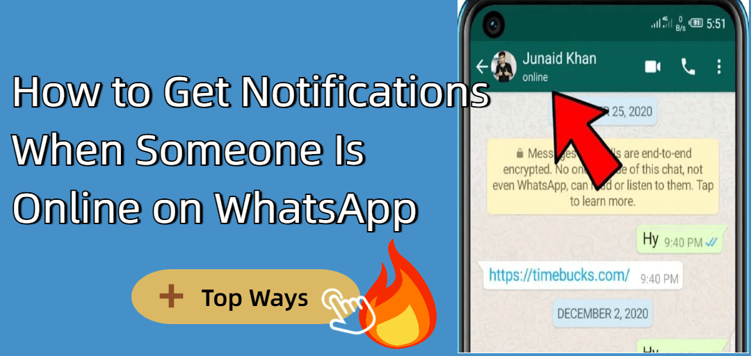 how to get notifications when someone is online on WhatsApp