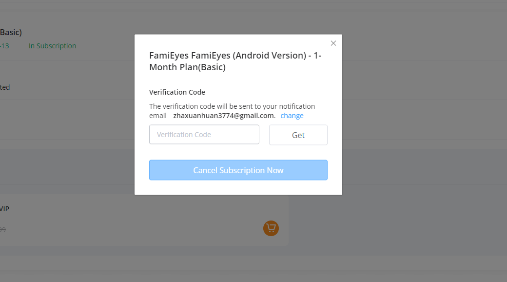 Create FamiEyes Account for Android Device