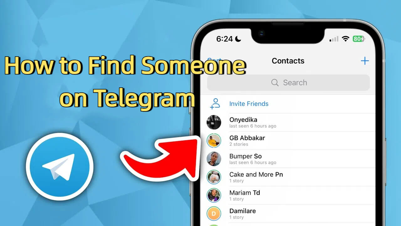 how to find someone on Telegram