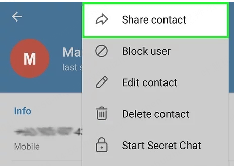  ask someone to share contact info